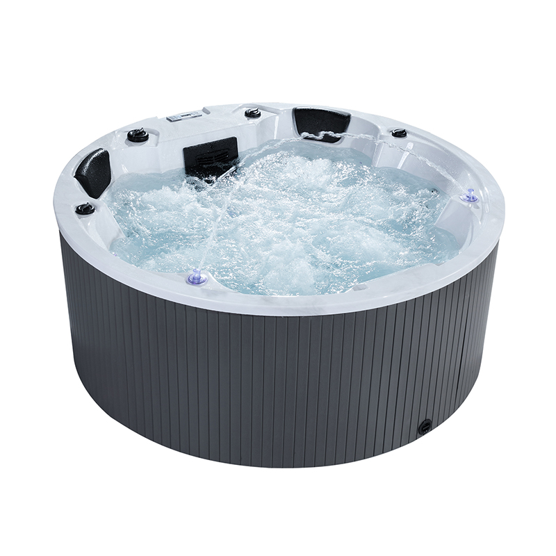 Hot Tub - 4-Person Freestanding Whirlpool Bathtub, 1.8m Acrylic