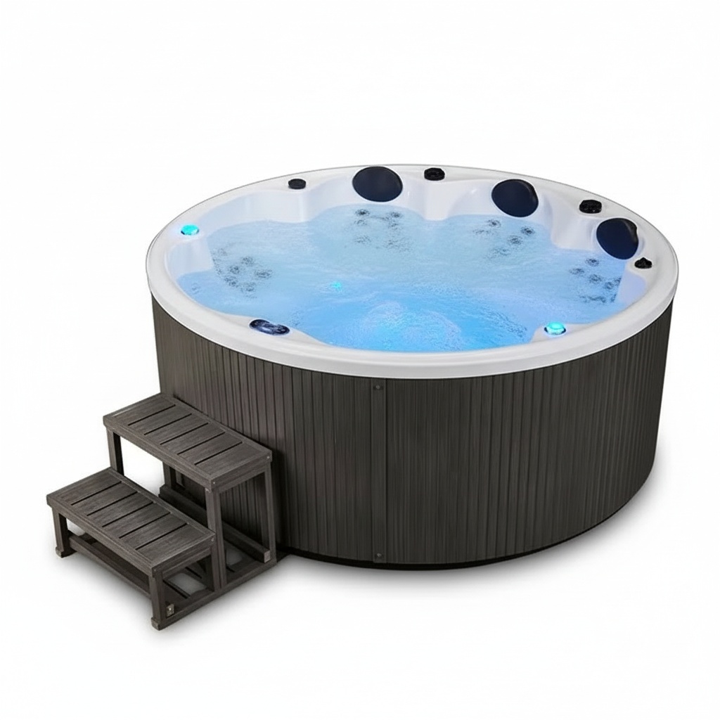 Hot Tub - Adult Massage Bathtub, 7-Person Large Acrylic
