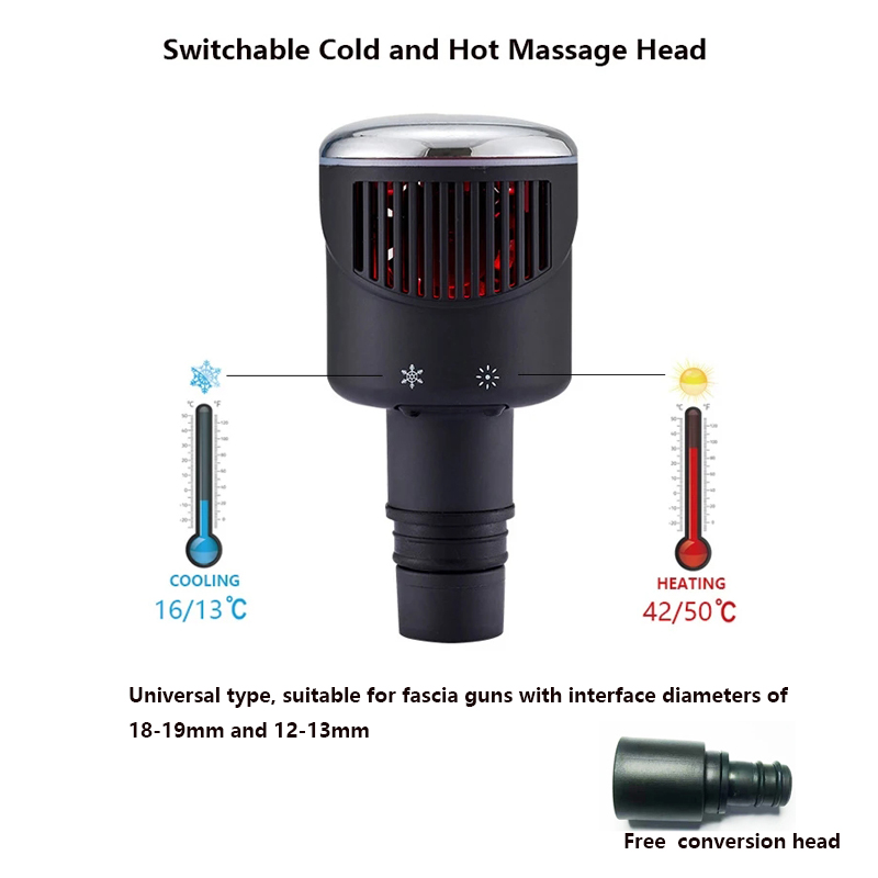 Massage Gun - New Heat-Cold Fascia Gun Massage Head