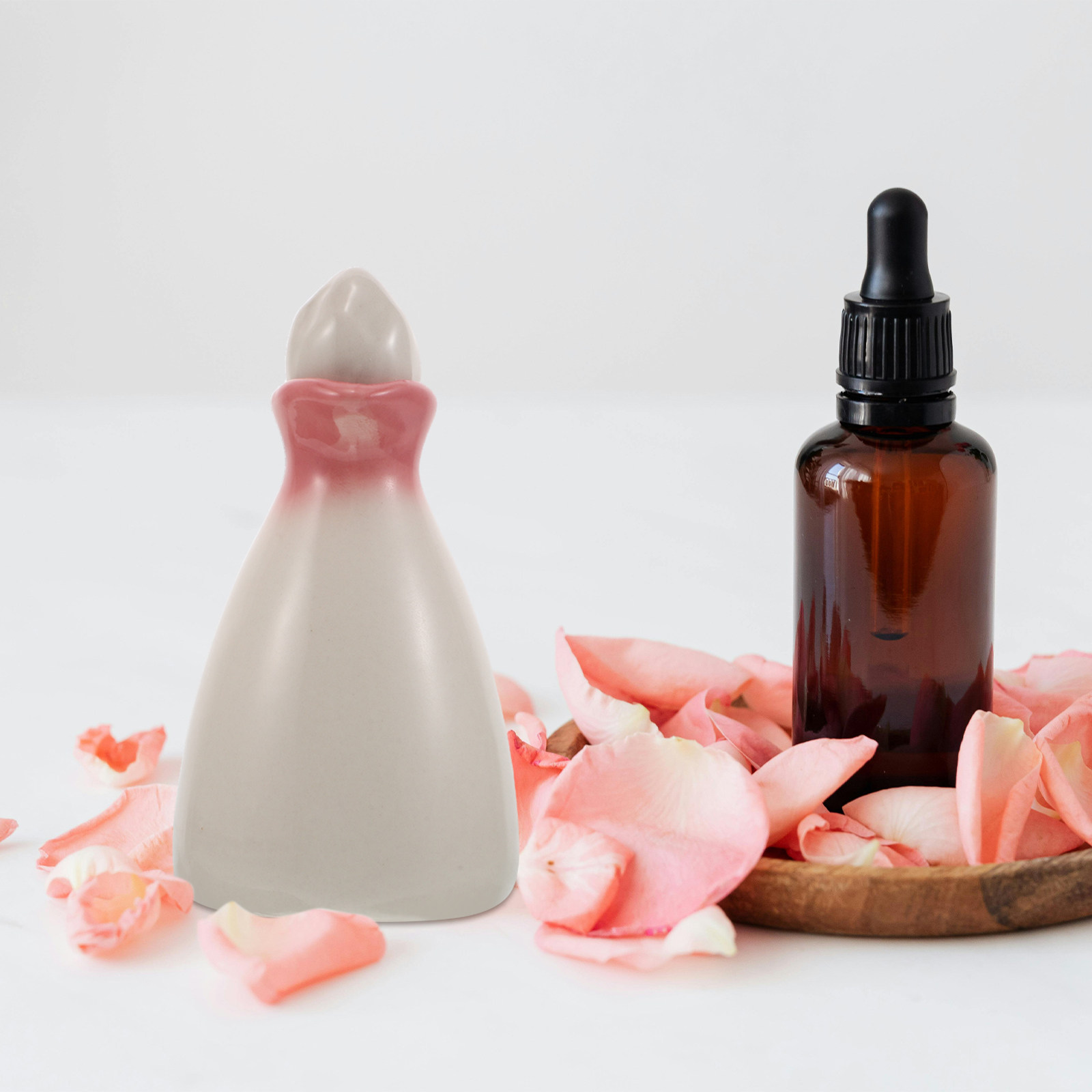 Spa Massager - Ceramic Essential Oil Bottle 40ml Refillable