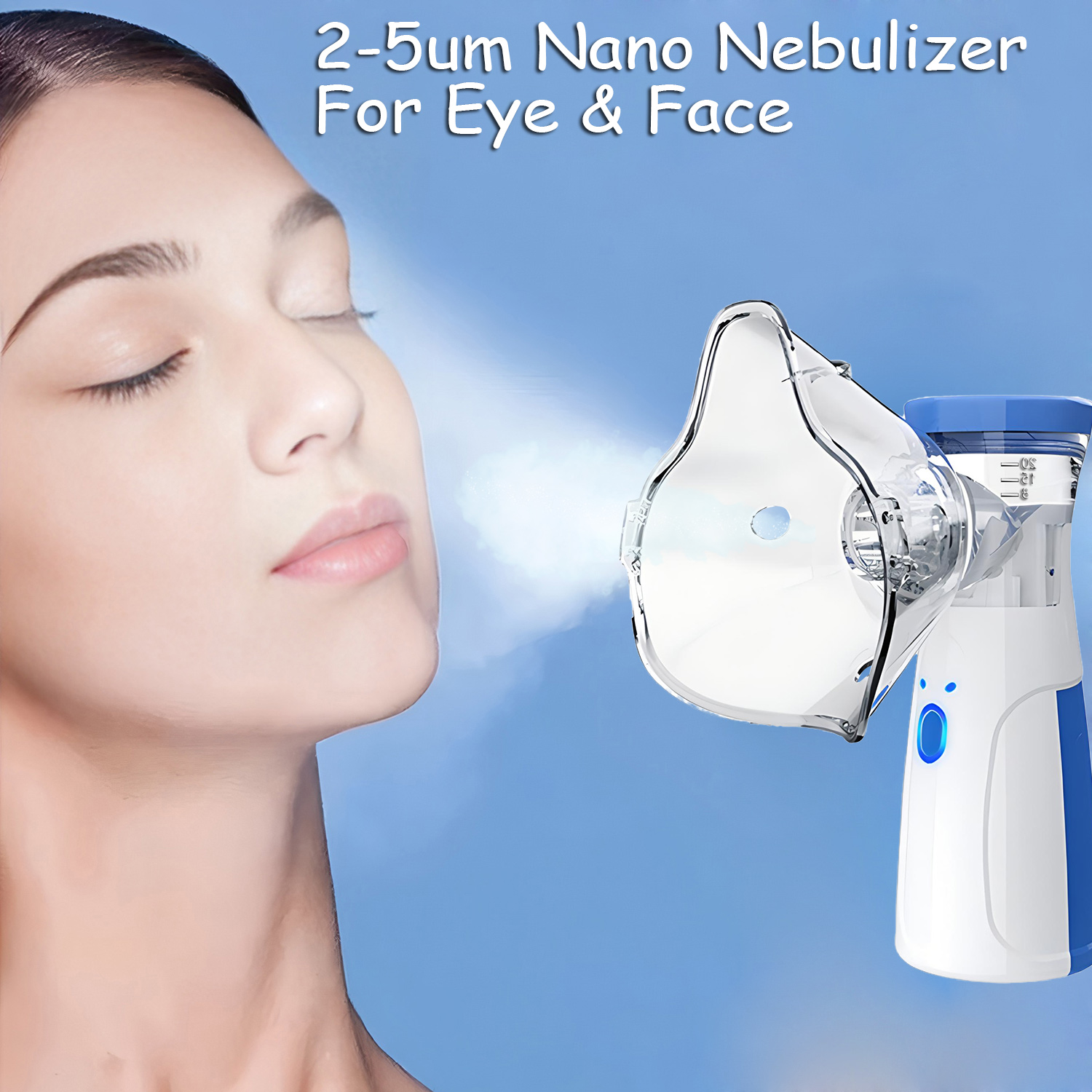 Face Steamer - Mini Facial Steamer Silent Mesh Nebulizer