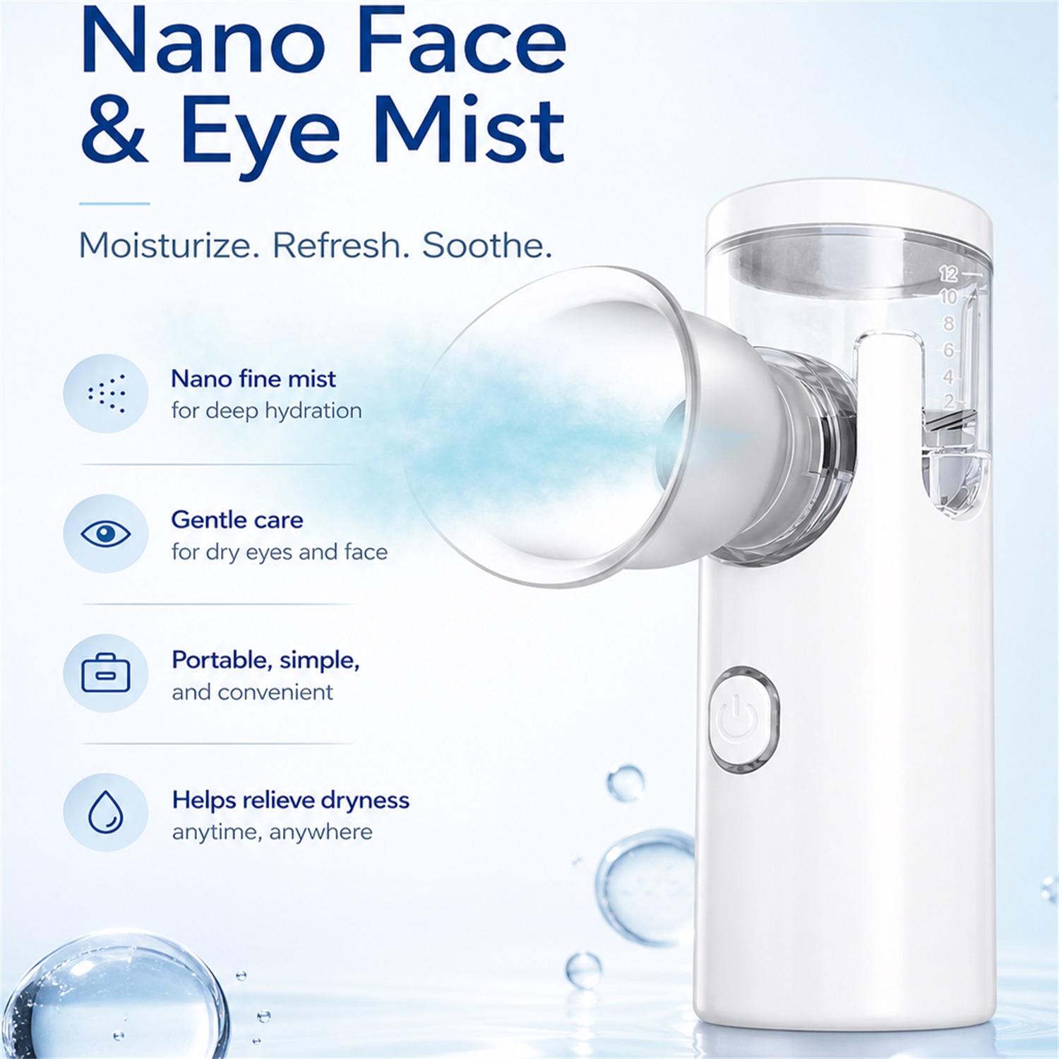 Eye Nano Humidifier Nebulizer  - Face Steamer review and price