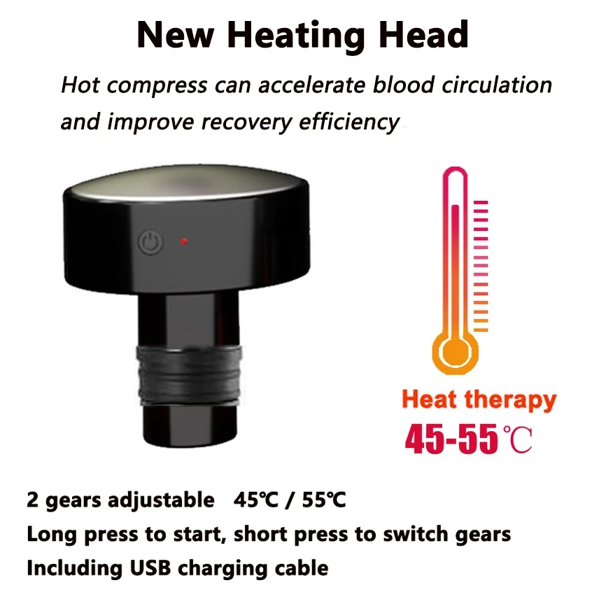 New Heat Fascia Gun Massage He - Massage Gun review and price