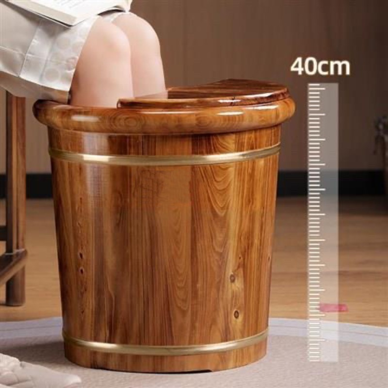 Wooden Foot Soaking Bucket, So - Spa Massager review and price