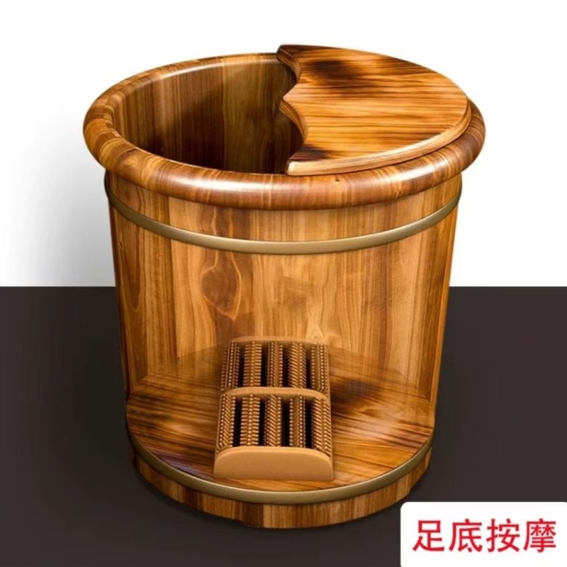 Wooden Foot Soaking Bucket, So - Spa Massager review and price
