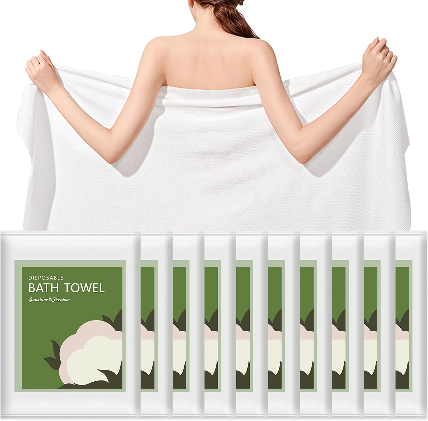 Disposable Bath Towels 10Pcs 5 - Spa Towel review and price
