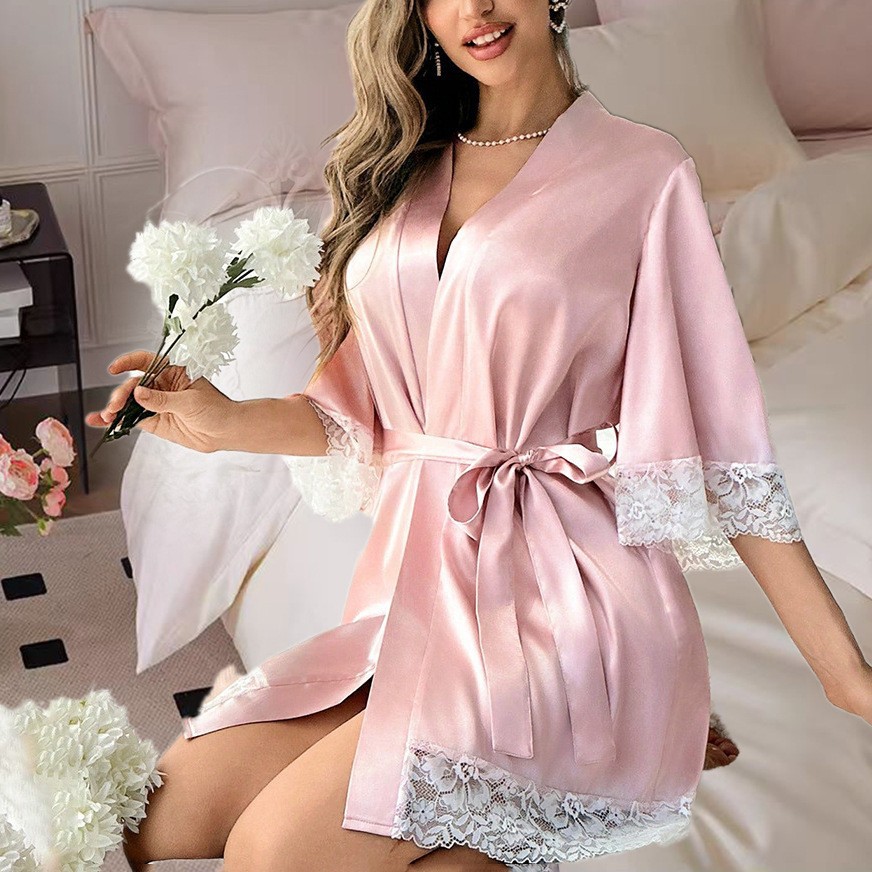 European and American bride ba - Bathrobe review and price