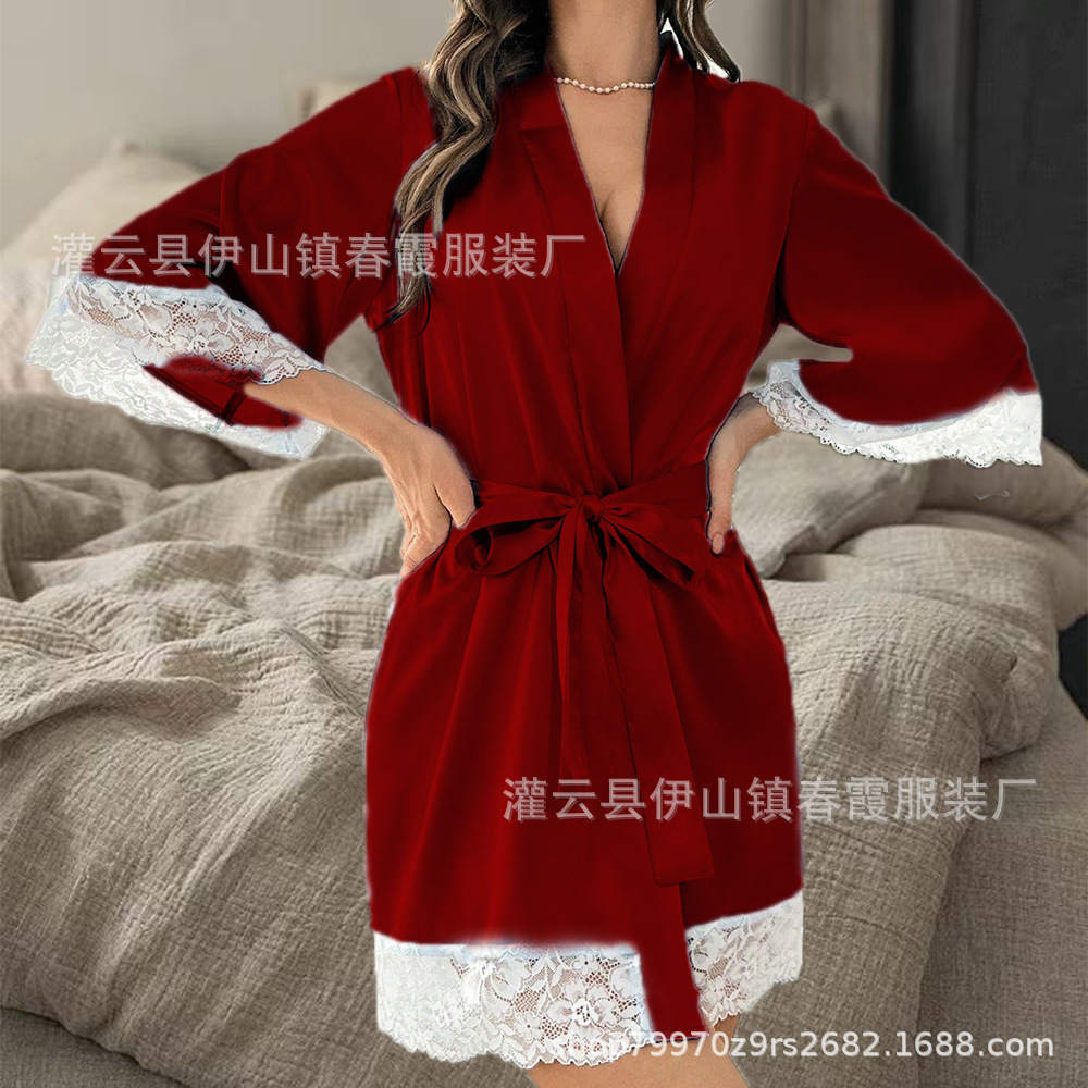 European and American bride ba - Bathrobe review and price