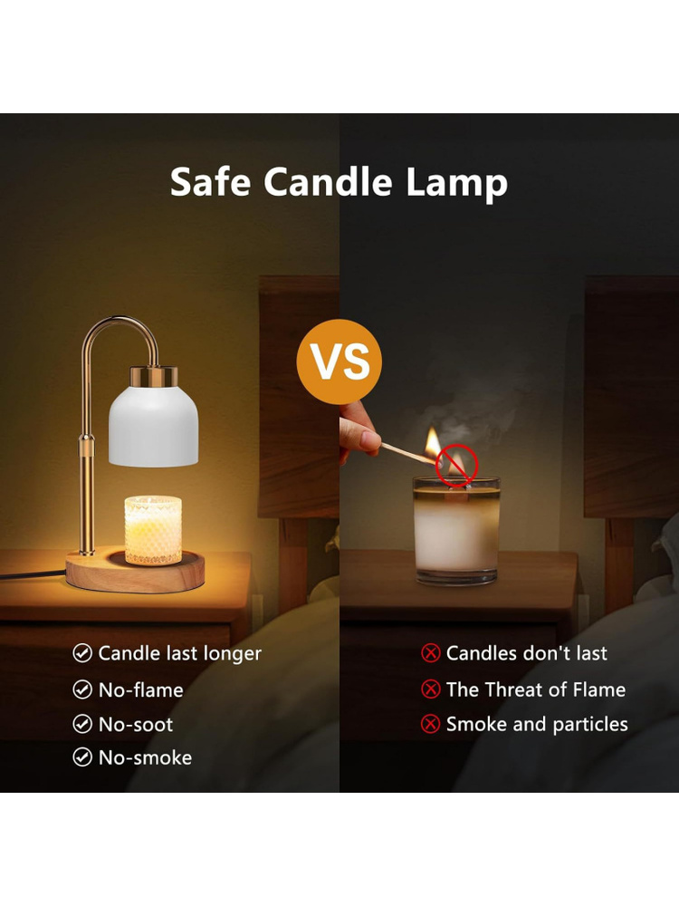 24H Timer Dimmable Candle Wax  - Wax Warmer review and price