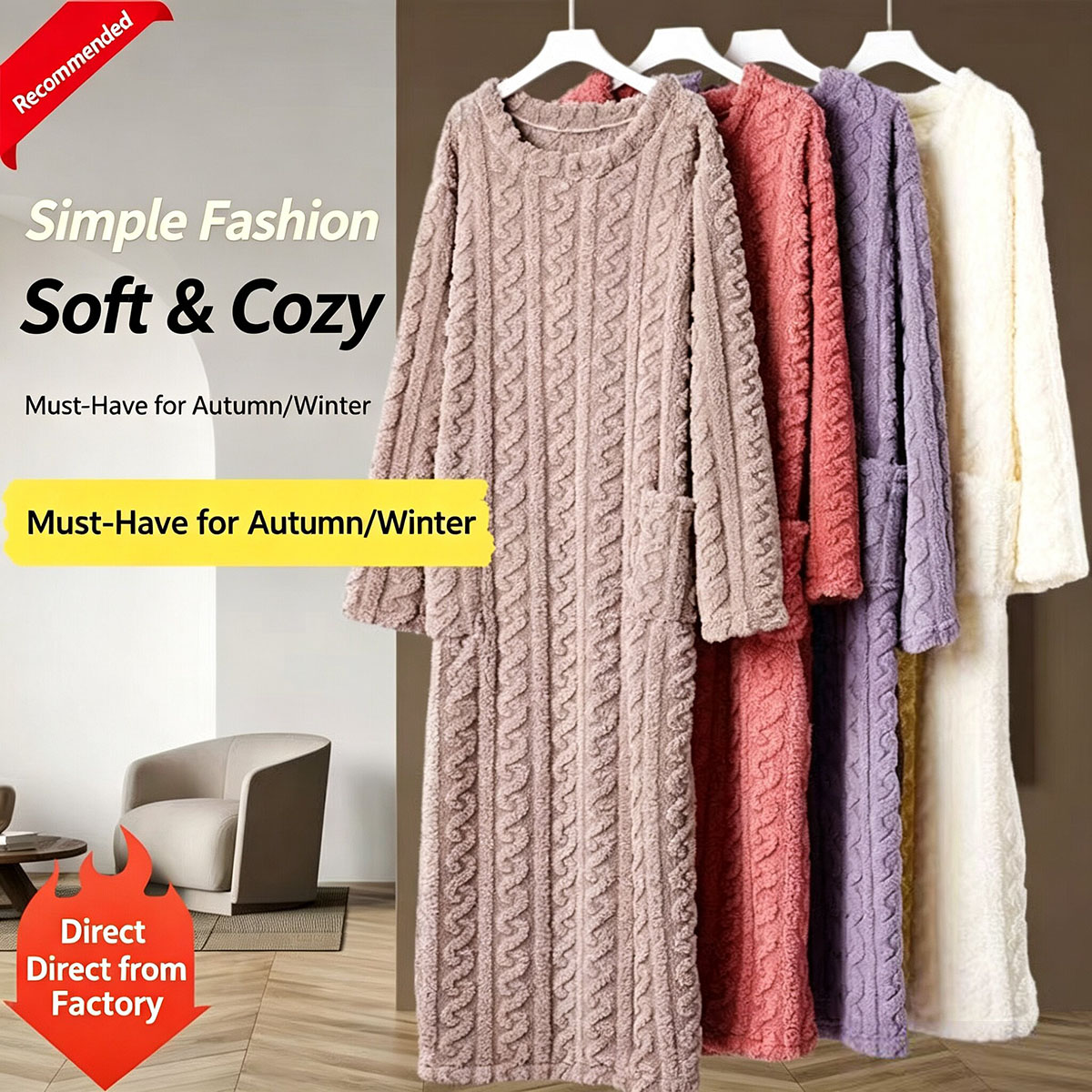 Winter Coral Velvet Nightgown, - Bathrobe review and price