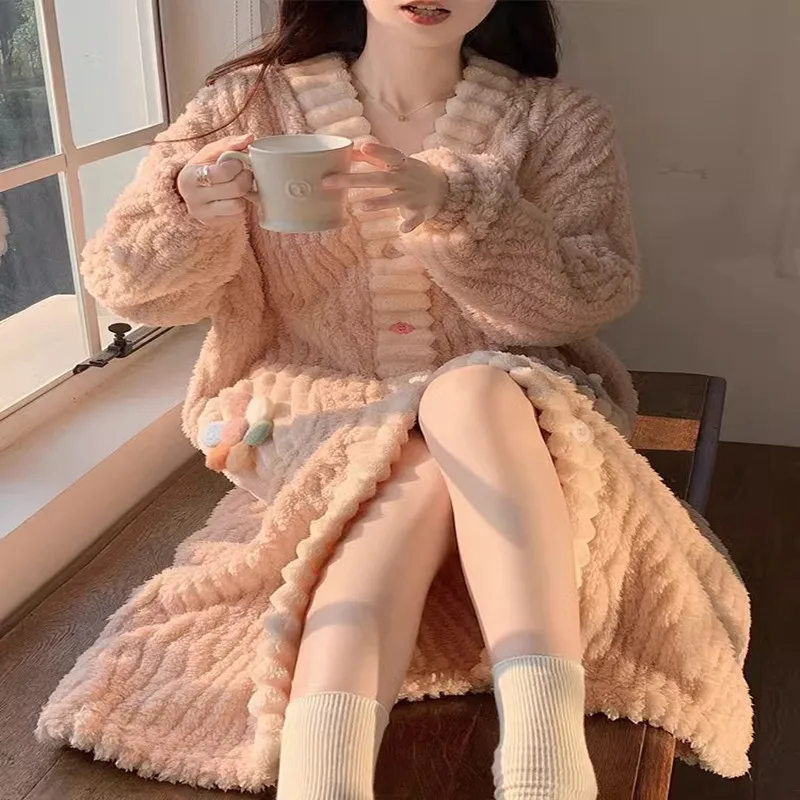 Women's Padded Thickened Warm  - Bathrobe review and price