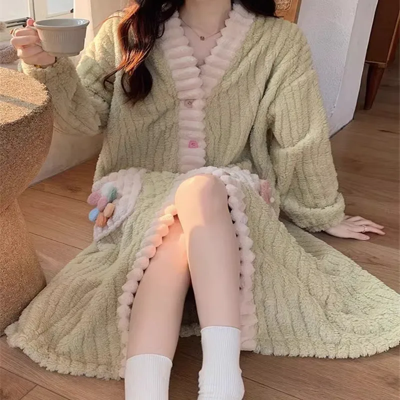 Women's Padded Thickened Warm  - Bathrobe review and price