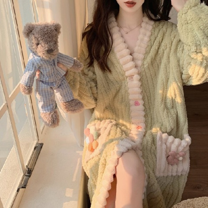 Women's Padded Thickened Warm  - Bathrobe review and price