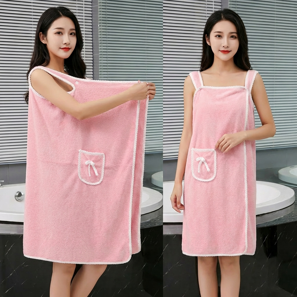 Coral Fleece Bath Skirt Soft T - Spa Towel review and price